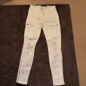 J BRAND KASSIDY DECIMATED BLANC